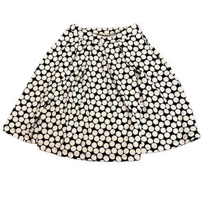 Le Lis Black Polka Dot‎ A-Line Skirt Size S